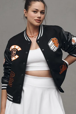 The Wild Collective x Anthropologie MLB Letterman Jacket