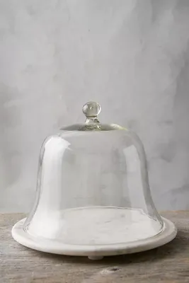 Marble + Glass Cake Cloche