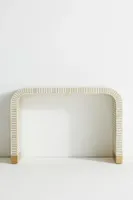 Waterfall Inlay Console Table