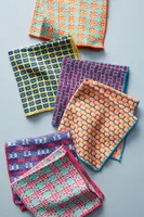 Woven Geo Dishcloths, Set of 6