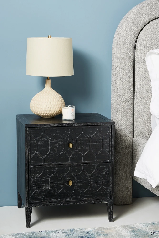 Textured Trellis Nightstand