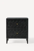 Textured Trellis Nightstand