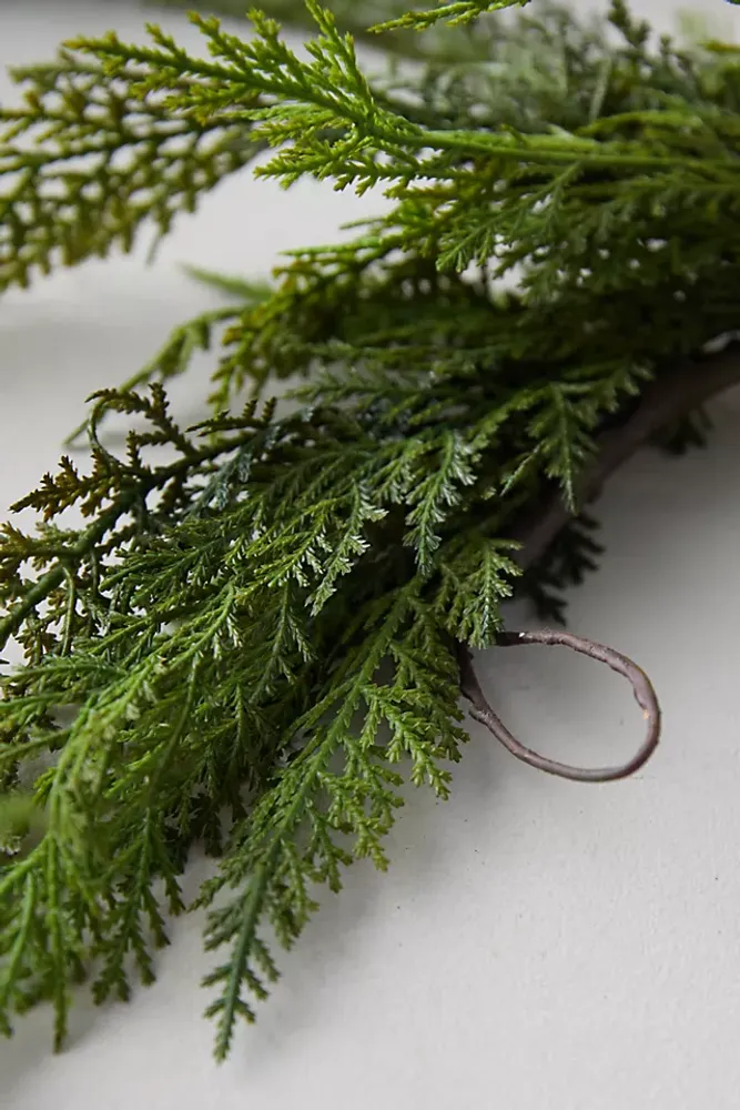 Faux Cedar Garland, Evergreen