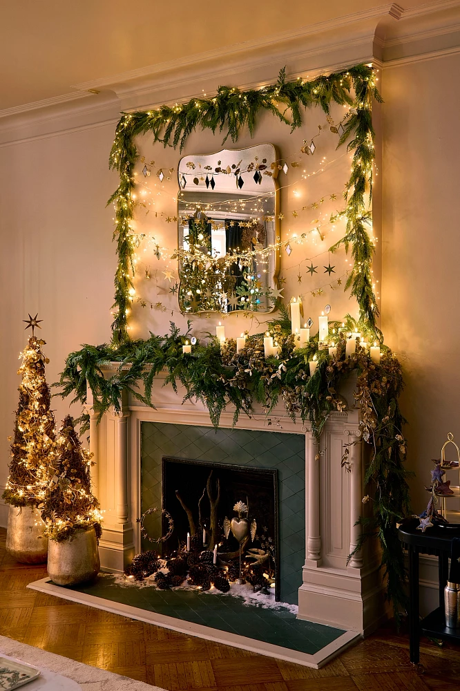 Faux Cedar Garland, Evergreen
