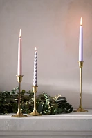 Antiqued Brass Candlestick, Tall