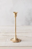 Antiqued Brass Candlestick, Tall