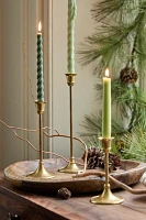 Antiqued Brass Candlestick, Tall