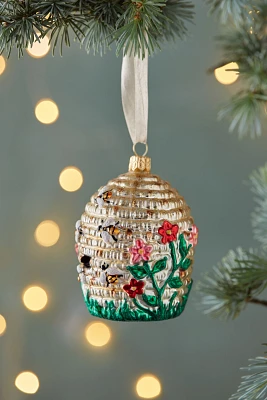 Beehive Glass Ornament