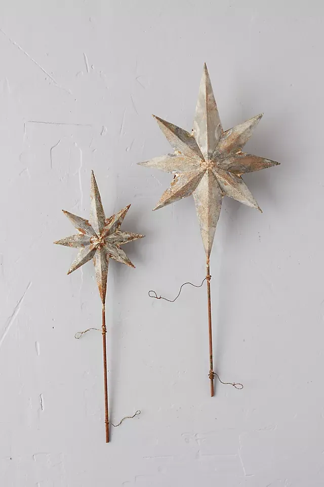 TERRAIN Celestial Star Tree Topper - Assorted