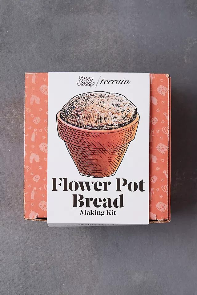 Terrain Flower Pot Bread Making Kit, Set of 4