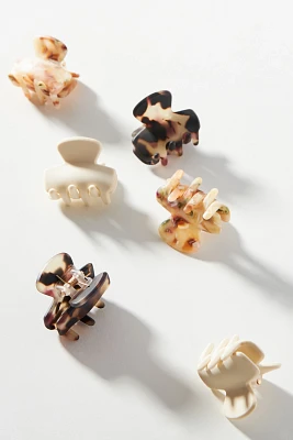 Speckled Mini Hair Clip Set