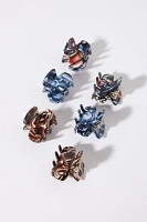 Speckled Mini Hair Clip Set