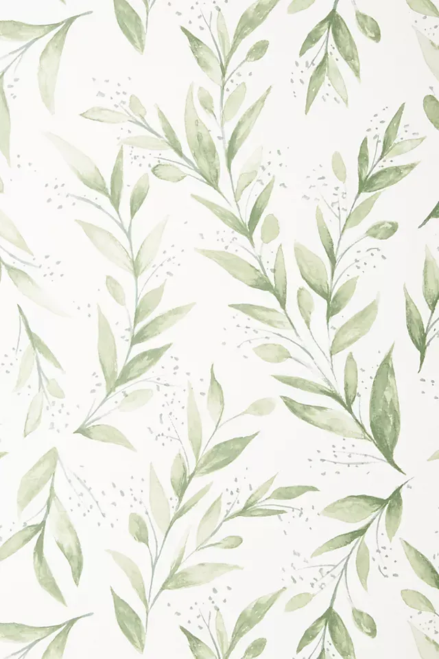 Roommates Olive Branch Teal Magnolia Home Wallpaper Green  Target