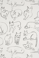 Anthropologie Cat Study Wallpaper