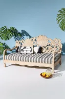 Handcarved Lotus Daybed