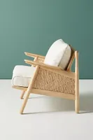 Linen Cane Chair