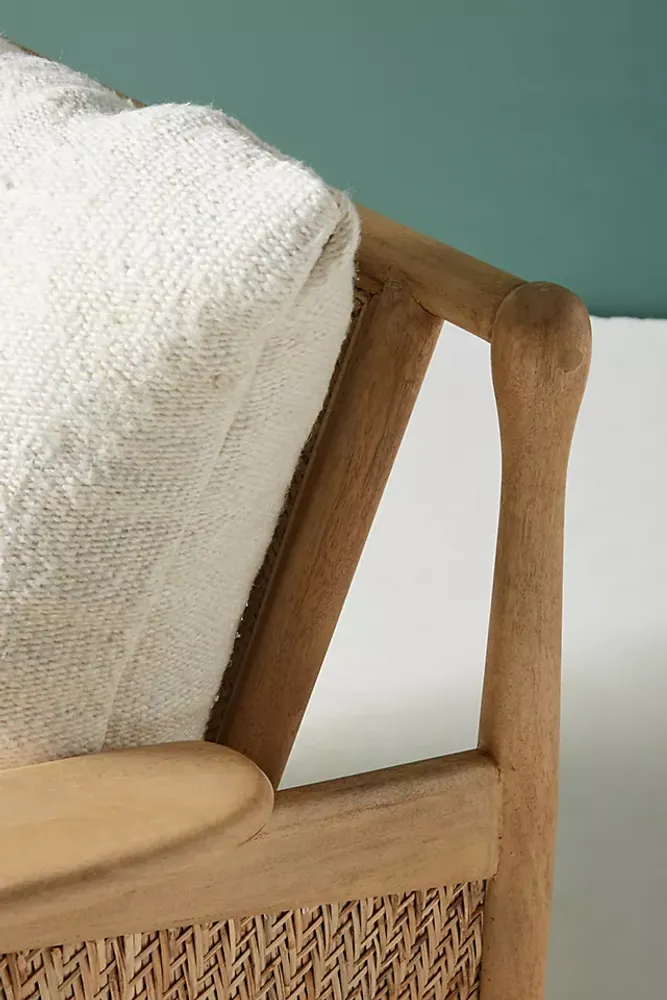 Linen Cane Chair