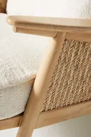 Linen Cane Chair