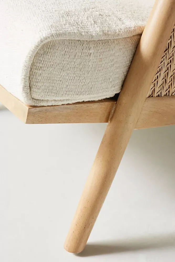 Linen Cane Chair