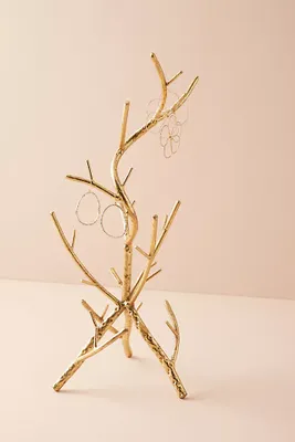 Golden Branch Jewelry Stand