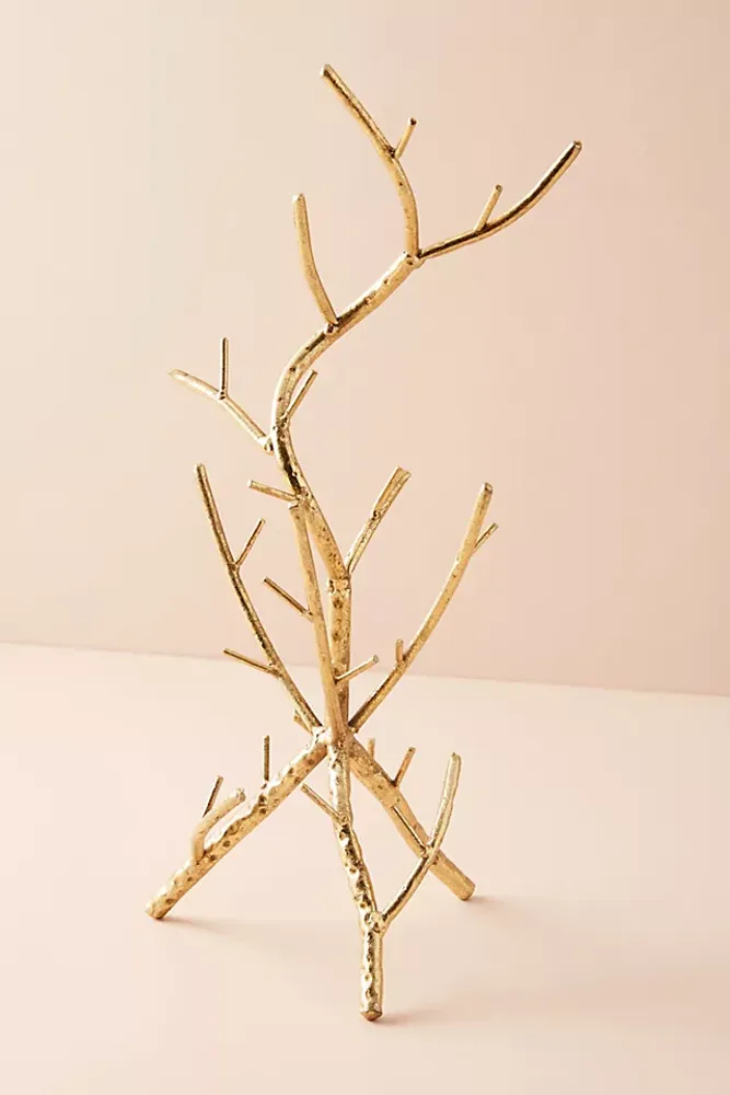Golden Branch Jewelry Stand