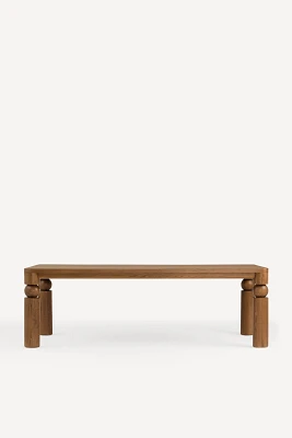 Cas Rectangular Turned Wood Dining Table