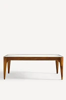 Brass Starburst Rectangular Coffee Table