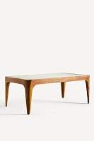 Brass Starburst Rectangular Coffee Table