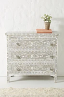 Mother-of-Pearl Inlay Three-Drawer Dresser