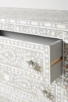 Mother-of-Pearl Inlay Three-Drawer Dresser