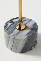 Swirling Marble End Table