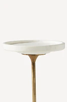 Swirling Marble End Table