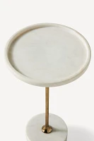 Swirling Marble End Table