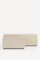 Grayson Rectangular 44" Marble Coffee Table