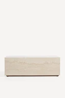 Grayson Rectangular 44" Marble Coffee Table
