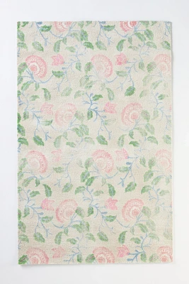 Vivienna Multicolor Printed Floral Tufted Rug