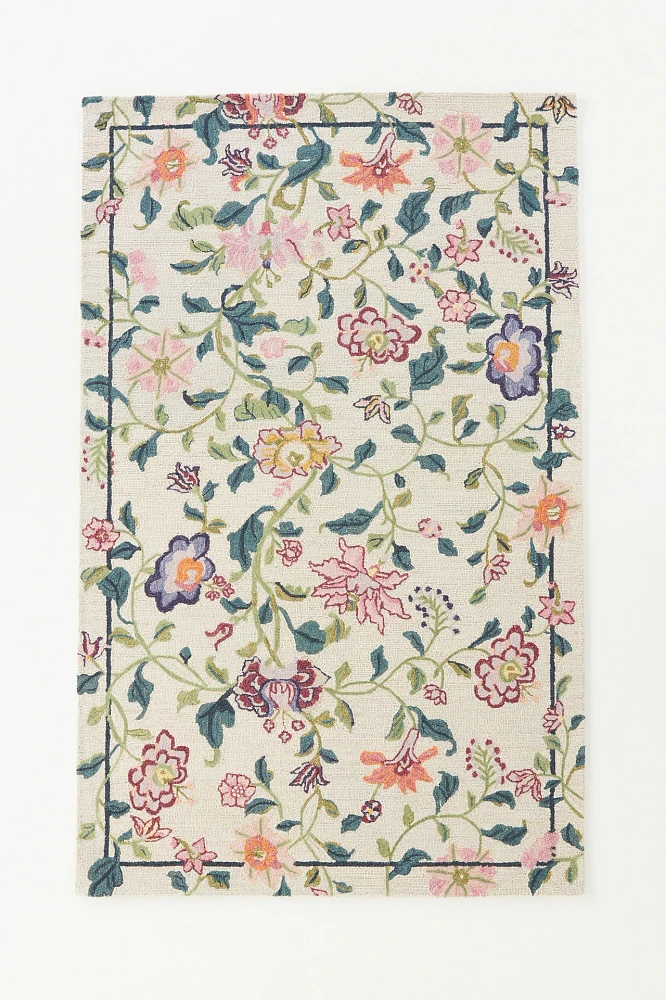 Tufted Hattie Floral Wool Rug