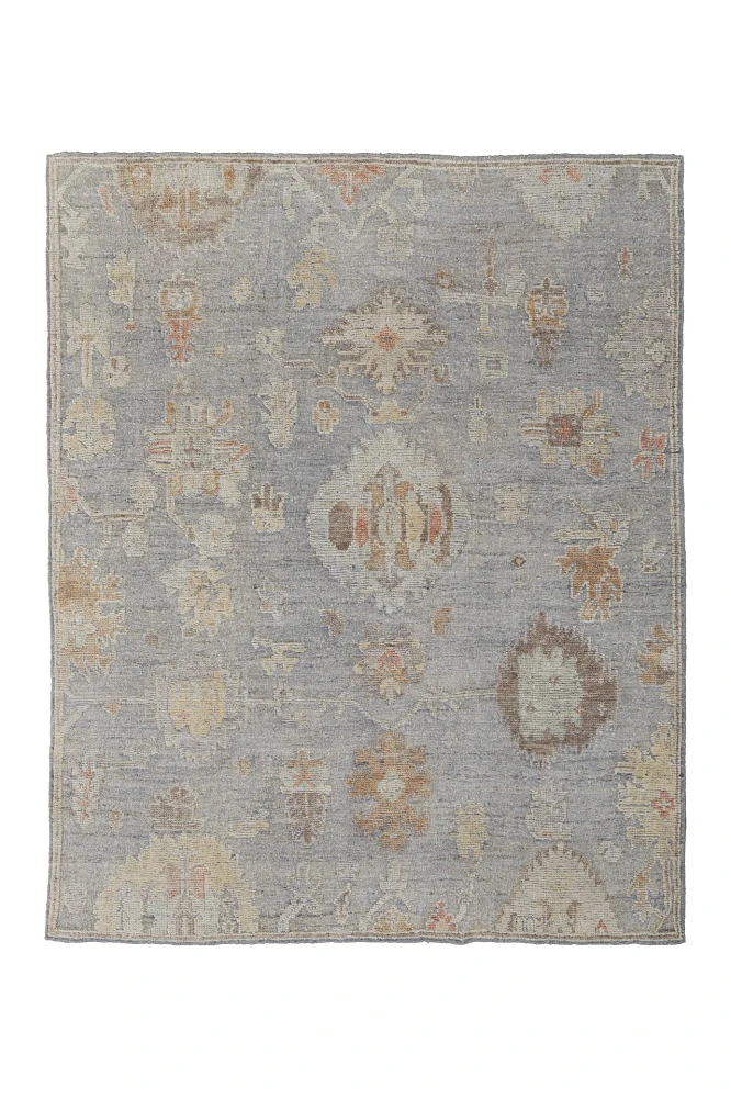 Hand-Knotted Wool Loper Rug