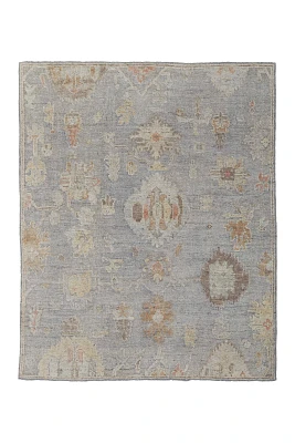 Hand-Knotted Wool Loper Rug