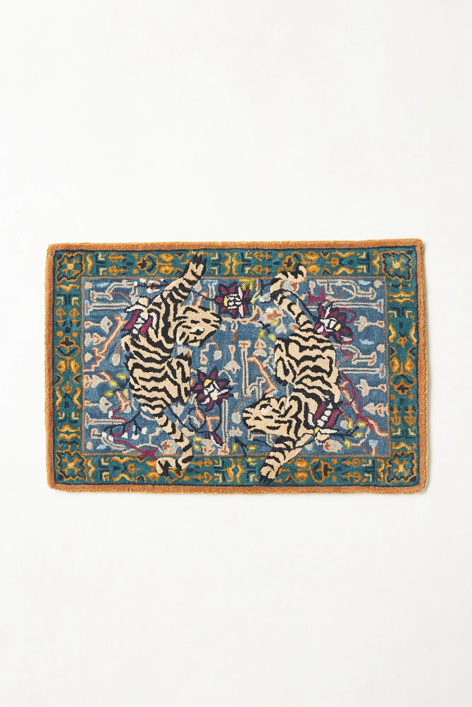 Agnes Tiger Tufted Wool-Viscose Blend Rug