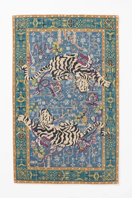 Agnes Tiger Tufted Wool-Viscose Blend Rug