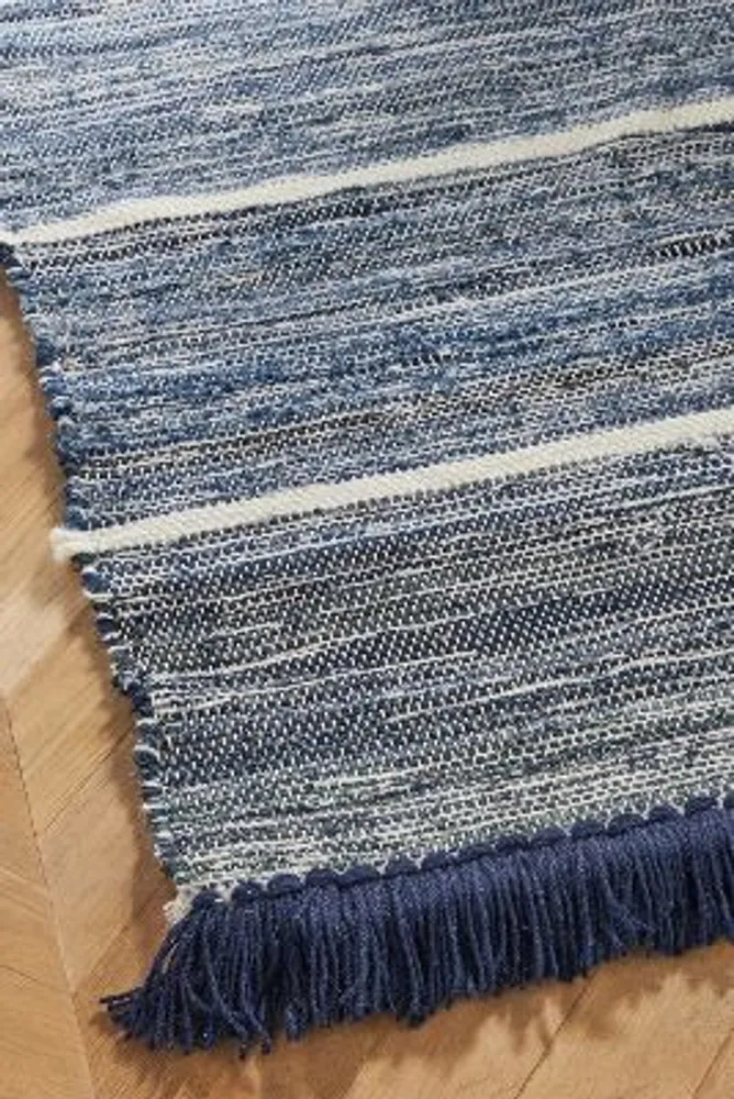 Handwoven Wilder Upcycled Denim Rug