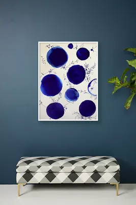 Blue Dots Wall Art
