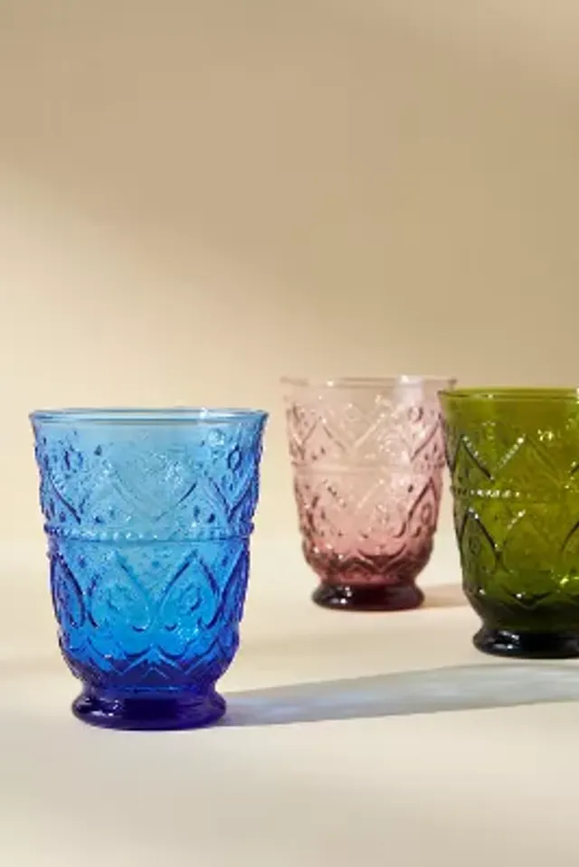 Festive Icon Juice Glasses, Mixed Set of 4