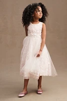 Princess Daliana Jessie Beaded Floral Tulle Flower Girl Dress