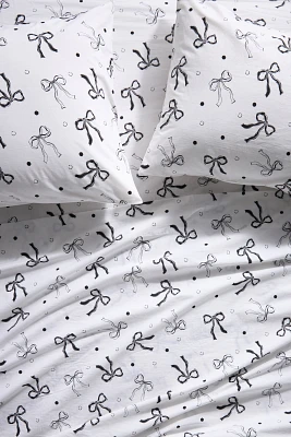 Organic Cotton Percale Printed Sheet Set