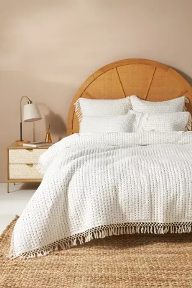 Pottery Barn Bliss Handcrafted Linen/Cotton Quilt