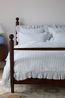 Organic Cotton Spa Sateen Ruffled Duvet Cover