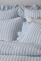 Organic Cotton Spa Sateen Ruffled Duvet Cover