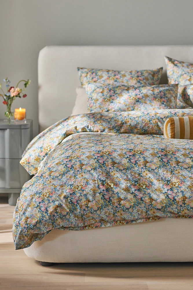 Leora Percale Printed Duvet Cover